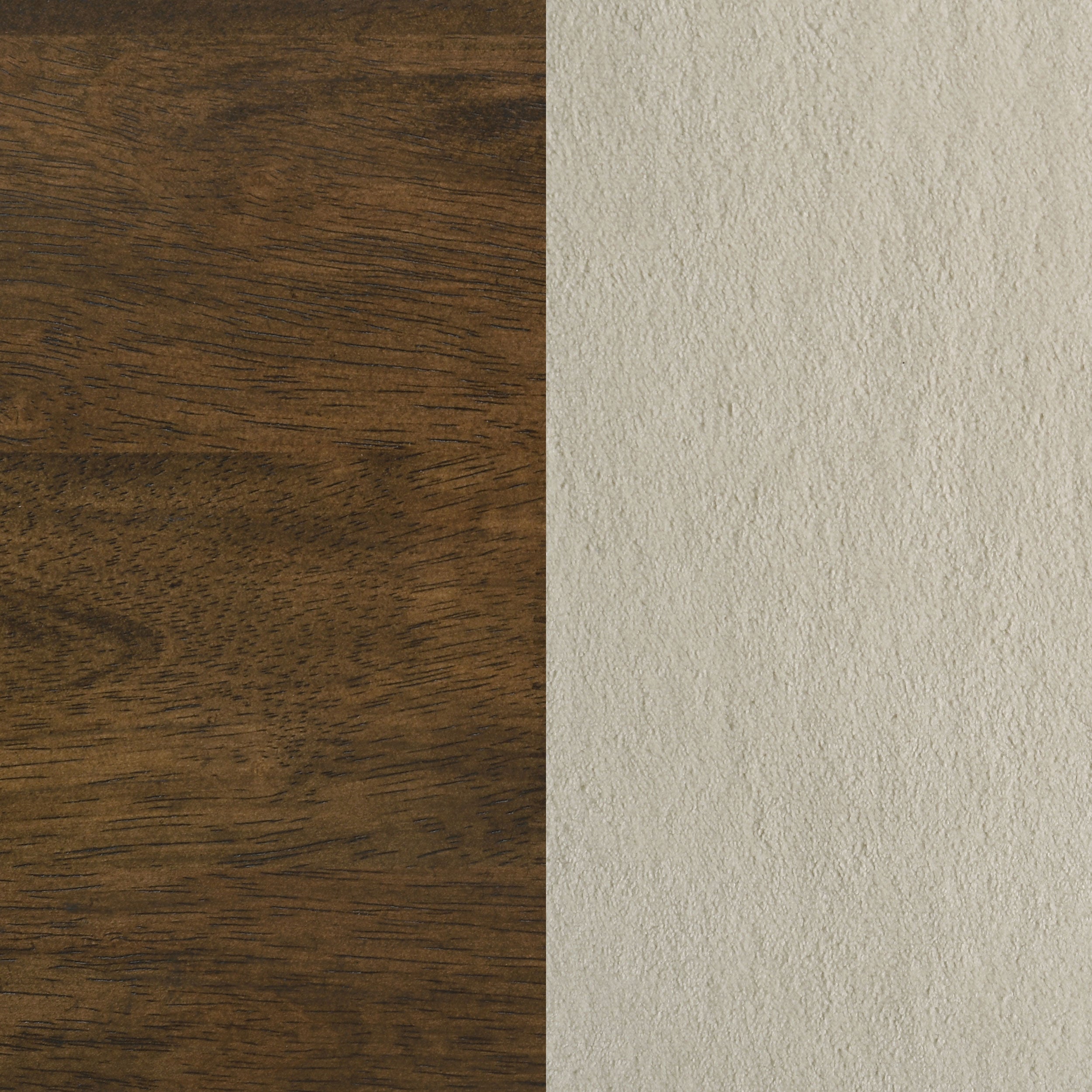 Redbridge Velvet Upholstered Counter Chair Cream and Walnut (Set of 2) — view 11