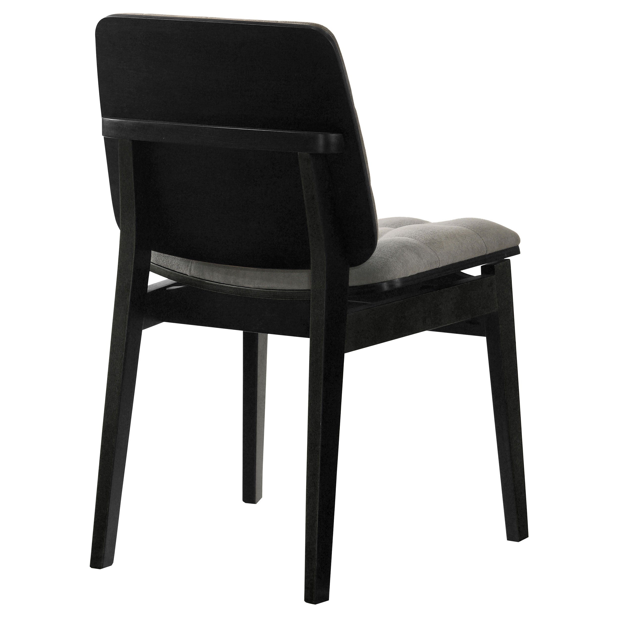 Redbridge Velvet Upholstered Side Chair Grey and Black (Set of 2) — view 7