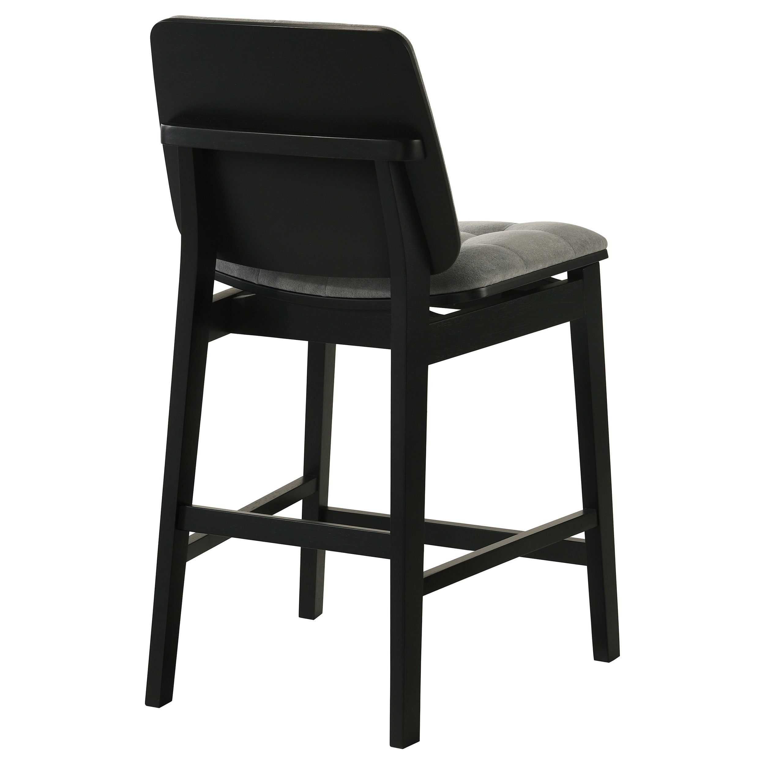 Redbridge Velvet Upholstered Counter Chair Grey and Black (Set of 2) — view 8