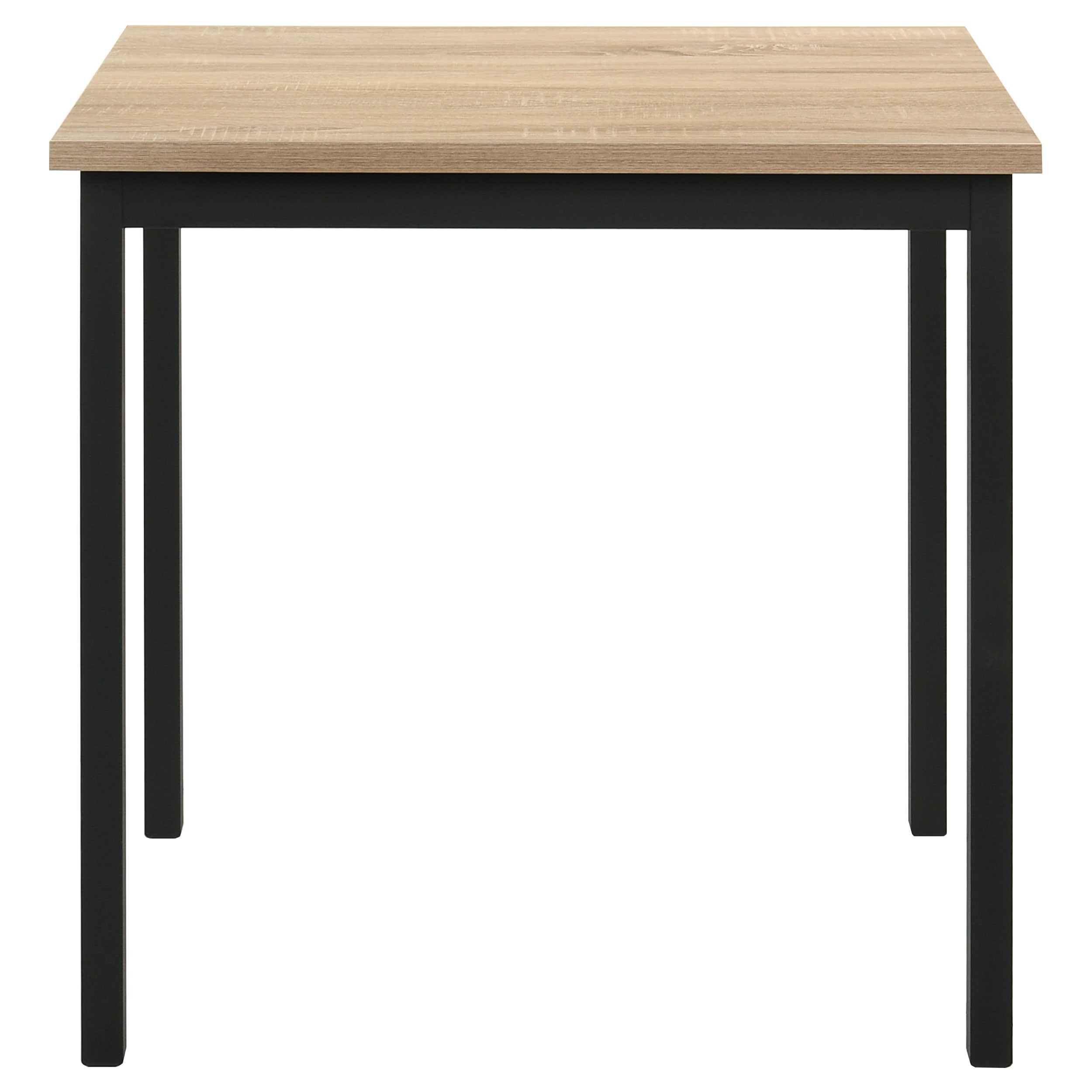 Garza Space Saving Rectangular Dining Table Greige Oak — view 3