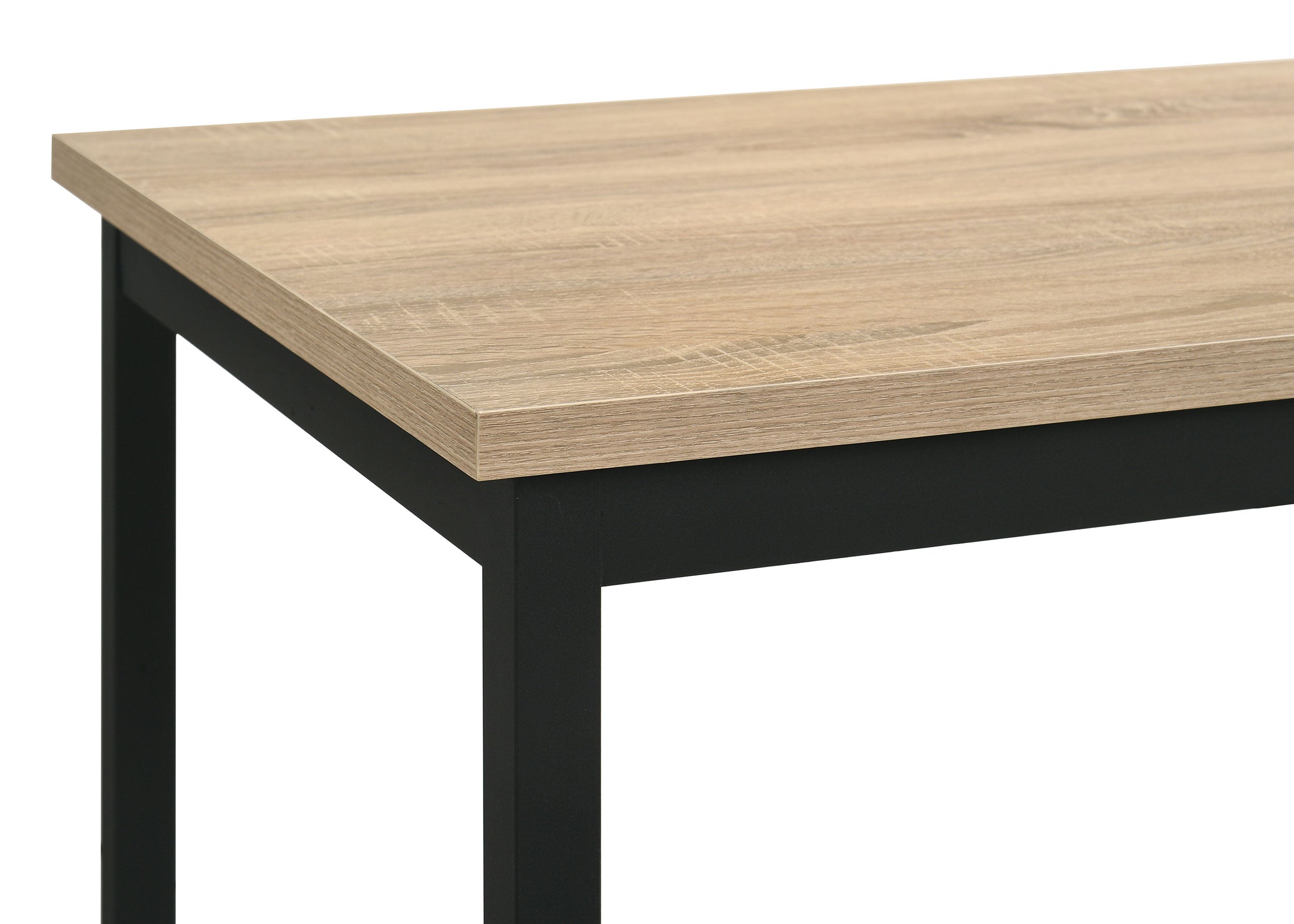 Garza Space Saving Rectangular Dining Table Greige Oak — view 5
