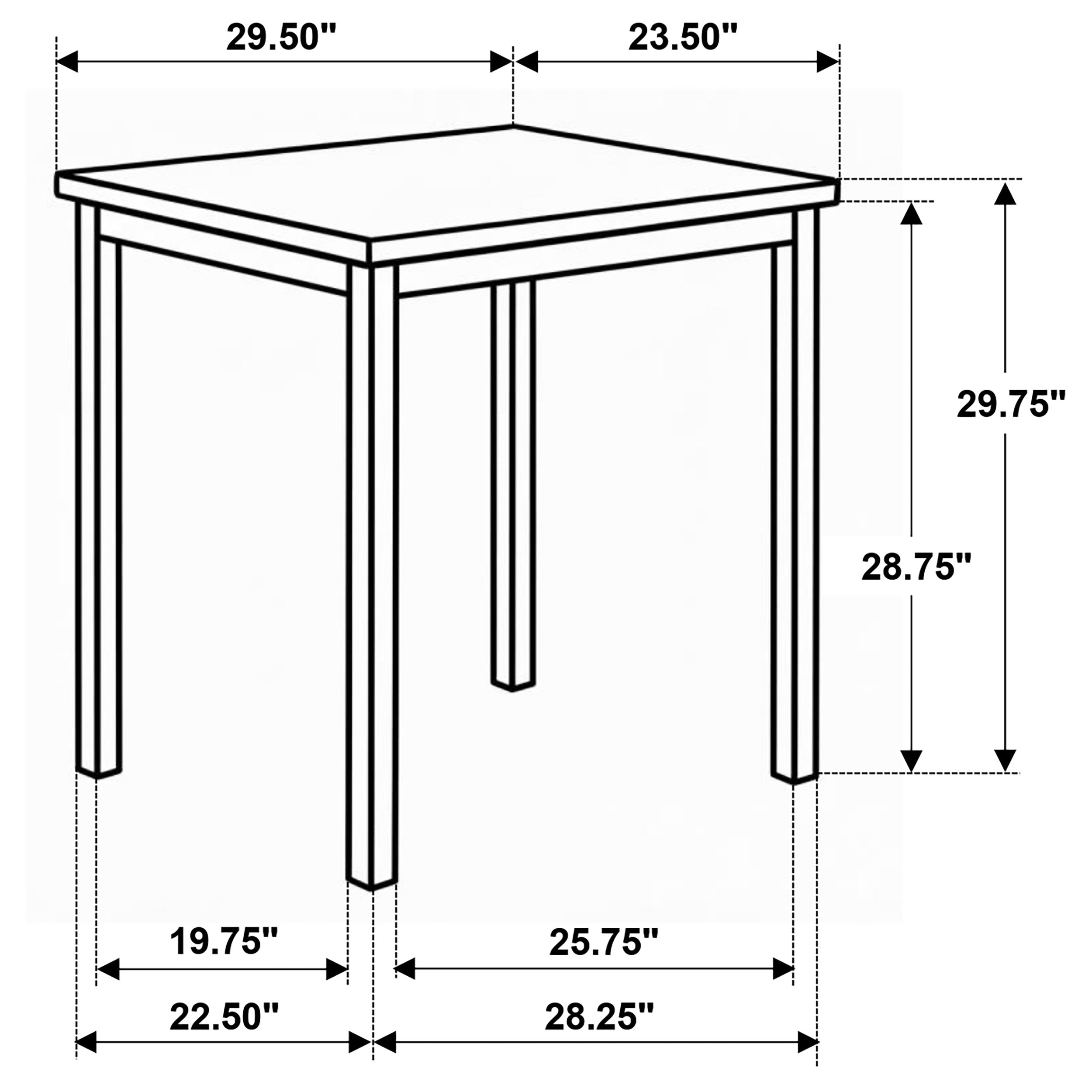 Garza Space Saving Rectangular Dining Table Greige Oak — view 7