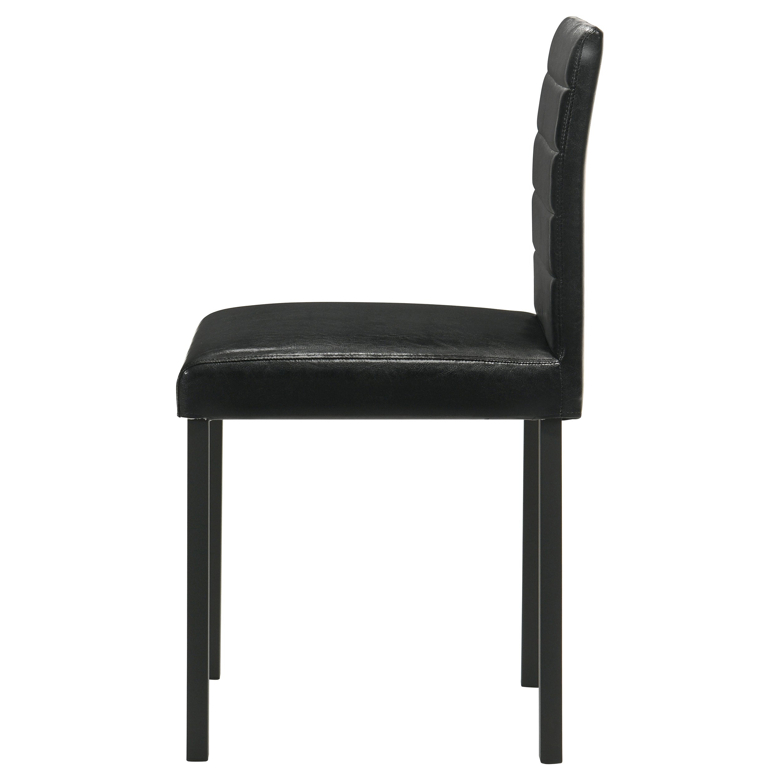 Garza Upholstered Dining Side Chair Black (Set of 4) — view 6