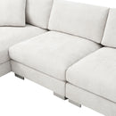 Modern Cloud Sectional Sofa L Shaped Luxury Couch Set With 2 Free Pillows 4 Seat With Oversized Chaise