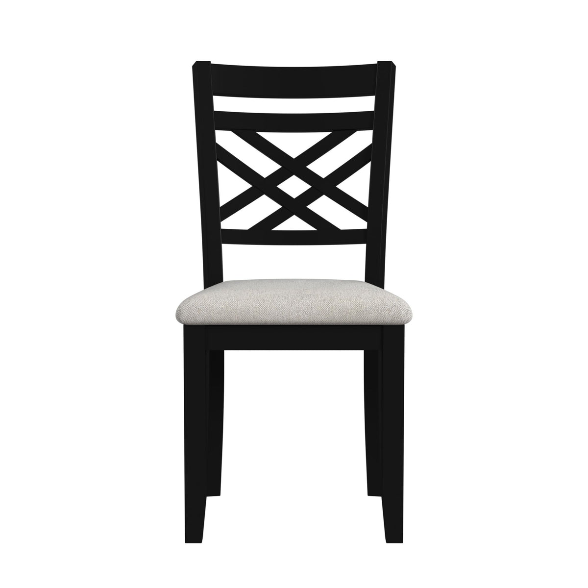 Brooks 6 Piece Dining Set With Table, 4 Wood Back And Upholstered Seat Chairs, And Bench in Black by Elements International, view 5