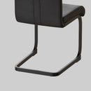 Modern Dining Chairs With High Back Upholstered Design Metal Legs