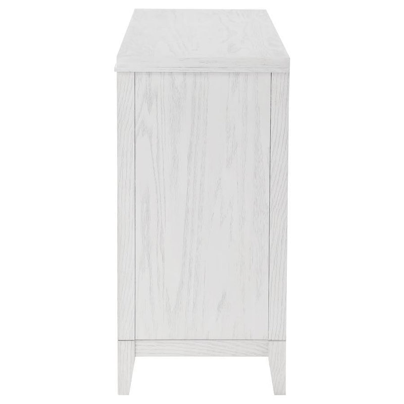 Marielle - 6-Drawer Bedroom Dresser - Distressed White