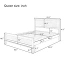 Mid-Century Platform Bed With Headboard And Slat Support, No Box Spring Needed