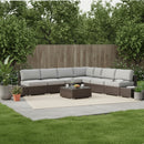 Wicker Sectional Seating Group With Plush Cushions