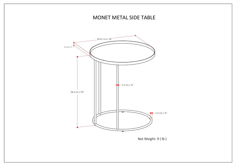 Monet - Metal Table