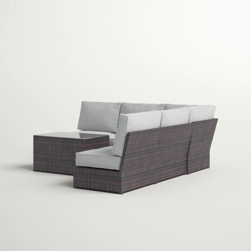 Stylish - 4 Person Patio Seating Set With Cushions