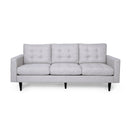 Jenny - Contemporary Tufted Fabric 3 Seater Sofa