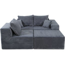 Modular Sectional Sofa, Convertible Couch With Chaise Corduroy