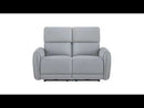 Jeromie - Power Motion Loveseat With USB Port - Gray Synthetic Leather
