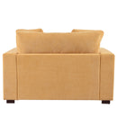 Oversized Chaise, Lounge Chair Classic Design, Soft Fabric, Durable Frame With Solid Wood Legs