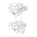 Jimny - Domino Power Console Reclining Loveseats With Power Switch