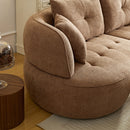Modular Sofa, Durable Fabric, Solid Wood Frame, High Density Sponge Padding, Seating For 4