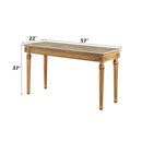Daesha - Sofa Table - Marble Top & Antique Gold