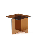 Modern Transparent Tempered Glass Sidetable