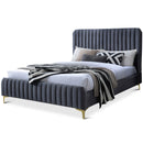 Bethany - Queen Upholstered Platform Bed - Gray