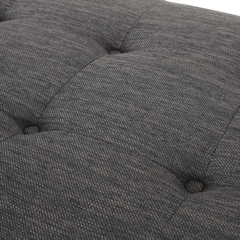 Chic Contemporary Chaise Lounge With Button Tufting And Bentwood Structure