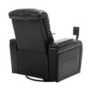 270 Degree Swivel Power Recliner With Tray Table, Phone Holder, Cup Holder, USB Port