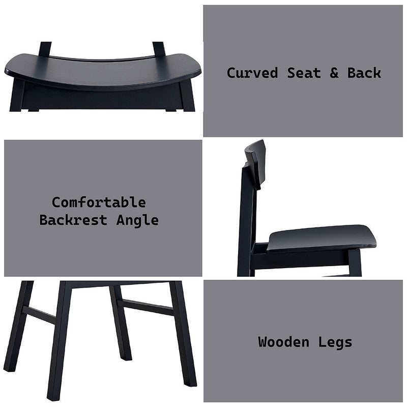 Briar - Side Chair (Set of 4) - Black Finish