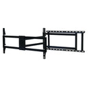 Full Motion TV Wall Mount Bracket For 40 120" TV Dual Arm Tilt & Swivel Vesa 800 X 400 Mm 132 Lbs Load - Black