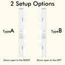 Slim Tall Bathroom Storage Cabinet With Adjustable Shelves, 2 Doors Freestanding Cabinet - White