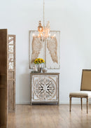 Feather Wing Wall Panels With Distressed, Rectangle Hanging Wall Art (Set of 2) - Multicolor