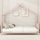 Metal House Platform Bed With Modern Design And Durable Frame