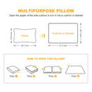 Pull Out Sofa Bed, 3 Seat Convertible Sleeper Sofa With 2 In 1 Pillow And Blanket Set