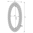 Colleen - Oval Wall Mirror - Silver