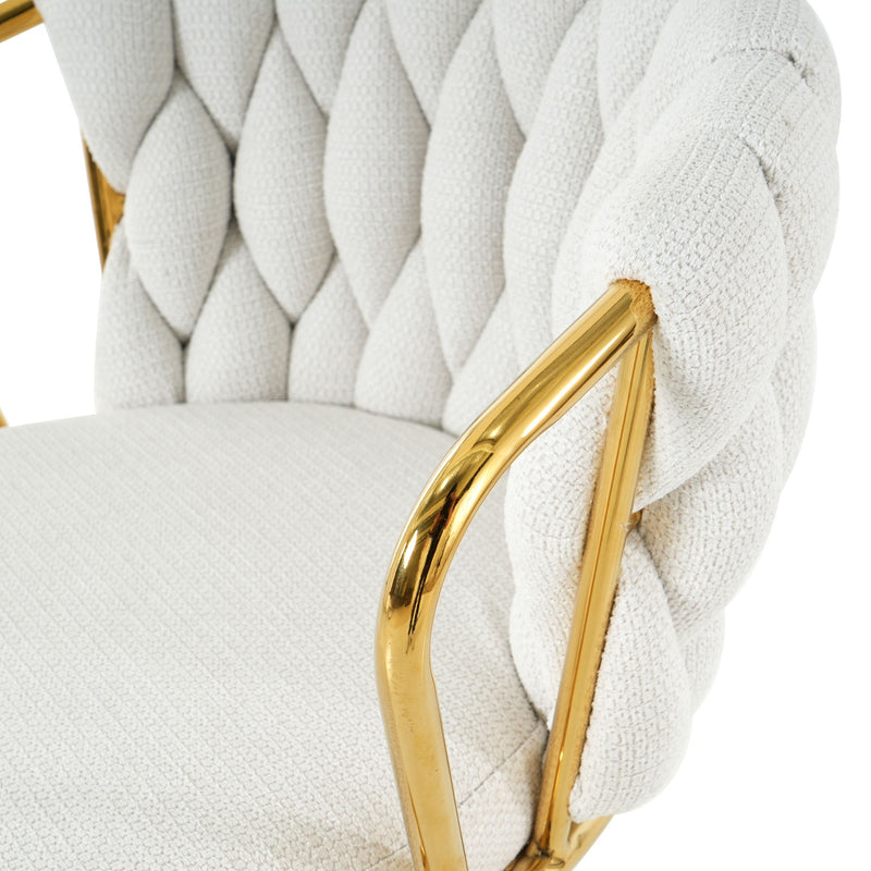 Modern Design High Stool With Plated Legs (Set of 2)