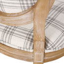 French Country Inspired Dining Chair With Iconic Round Backrest