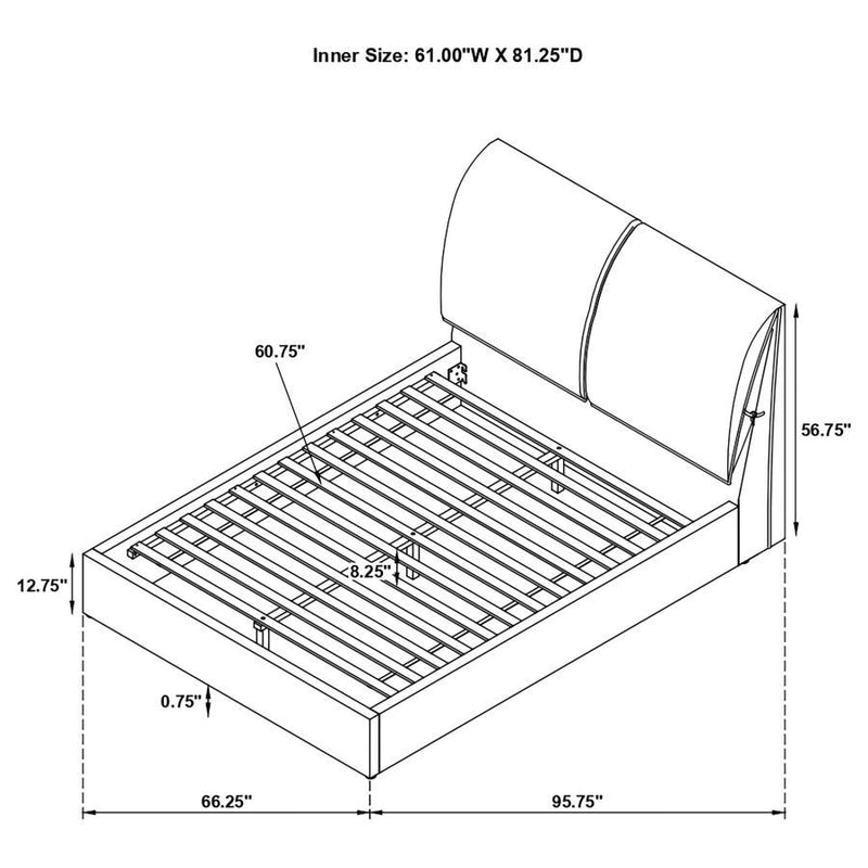 Gwendoline - Upholstered Panel Bed