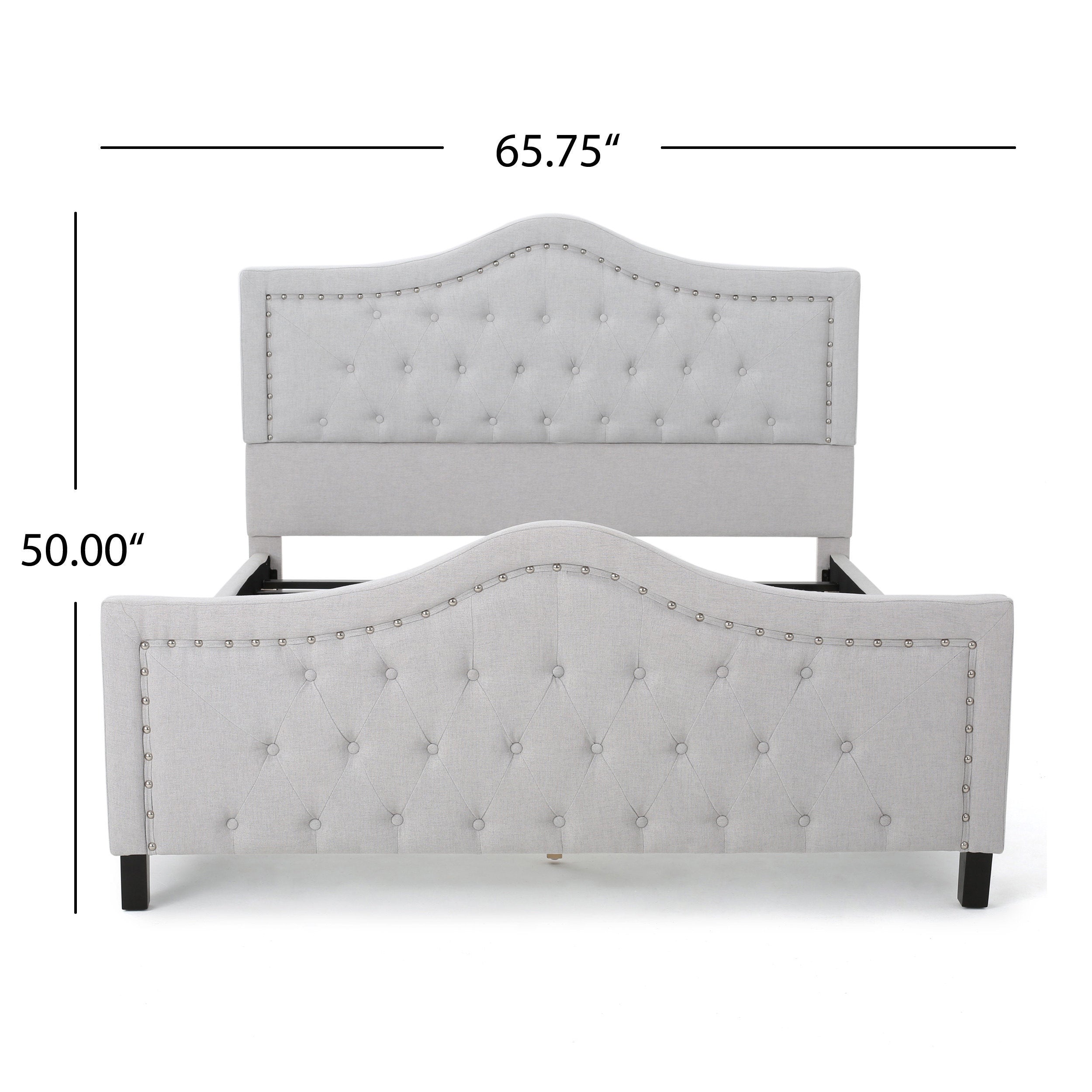 VIRGIL FULLY UPHOLSTERED QUEEN SIZED BED - Atlantic Fine Furniture Melbourne FL