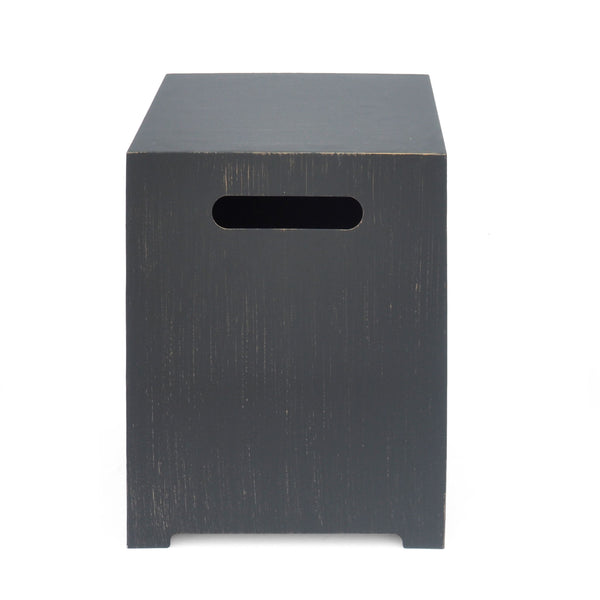 Modern Tank Holder Side Table With Powder Coated Frame