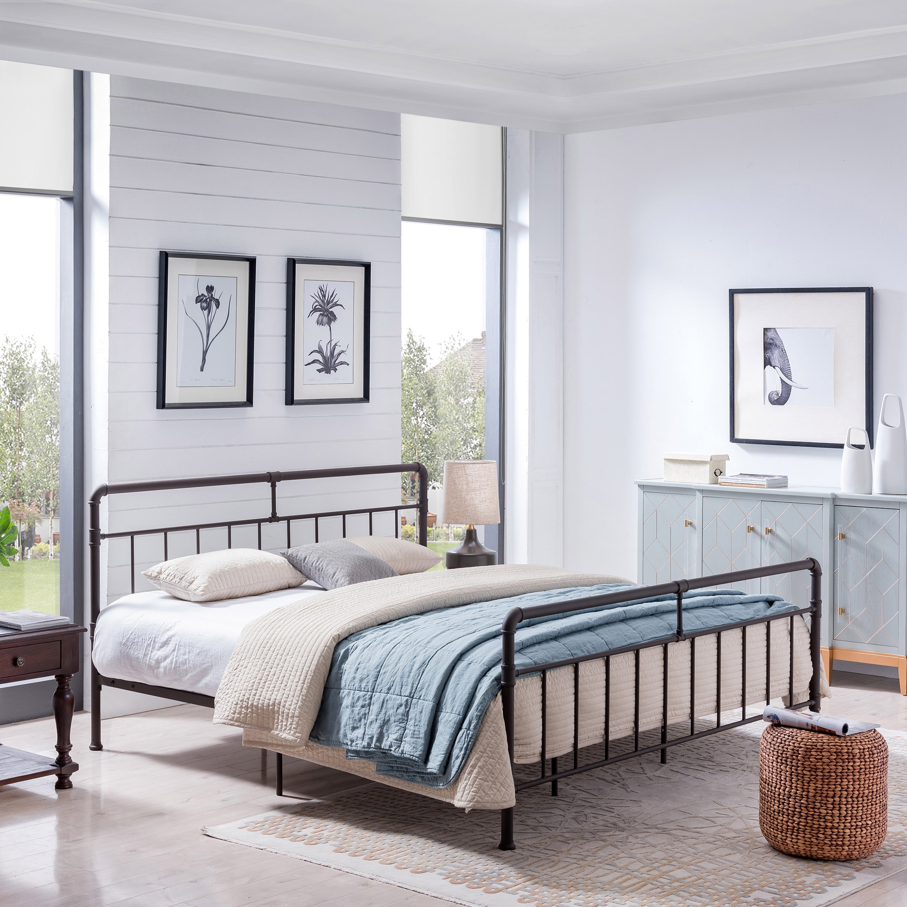 KING SIZE METAL BED - Atlantic Fine Furniture Melbourne FL