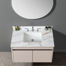 Vanity Top With Undermount Sink And Backsplash, Sintered Stone