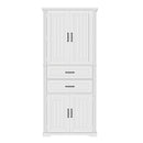 Elegant Multi Functional Storage Cabinet With Slide Rail Drawers, Adjustable Shelves