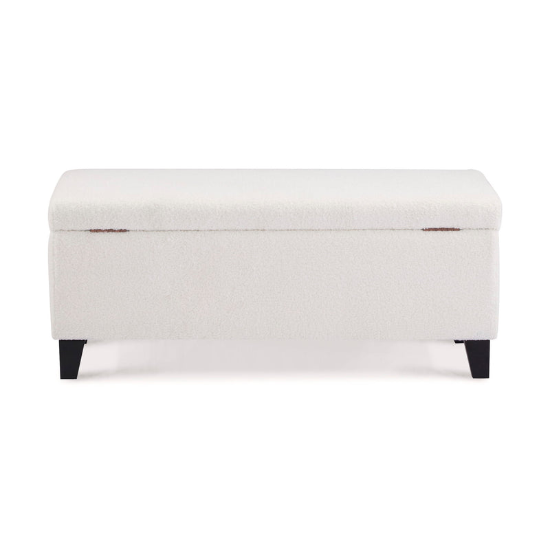 Storage Ottoman With Flip Top Lid