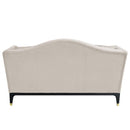 Tayden - Loveseat With 4 Pillows - Beige Velvet