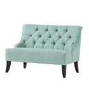 Nicole - French Style Upholstered Loveseat With Tufted Backrest