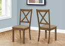 Dining Chair Side, Upholstered For Dining Room, Transitional (Set of 2)