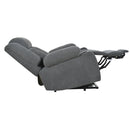 Power Lift Recliner Chair With Extended Footrest, Remote Control, Cup Holders, And Side Pockets