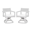 Outdoor Patio Swivel Rocker With Outdoor-Grade Sunbrella Fabric Cushions (Set of 2)