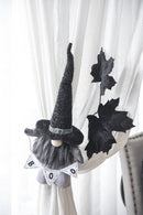 Gnome With 'Boo' Banner, For Halloween Decor - Black White