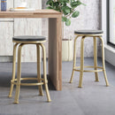 Modern Industrial Counter Stool Set With Swivel Function