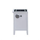 Hammond - Smart 3 Drawer Nightstand With USB Charging And Integrated Speakers - White